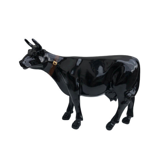 Kuhtag — Noir avec collier doré (H15 cm) — vue 2