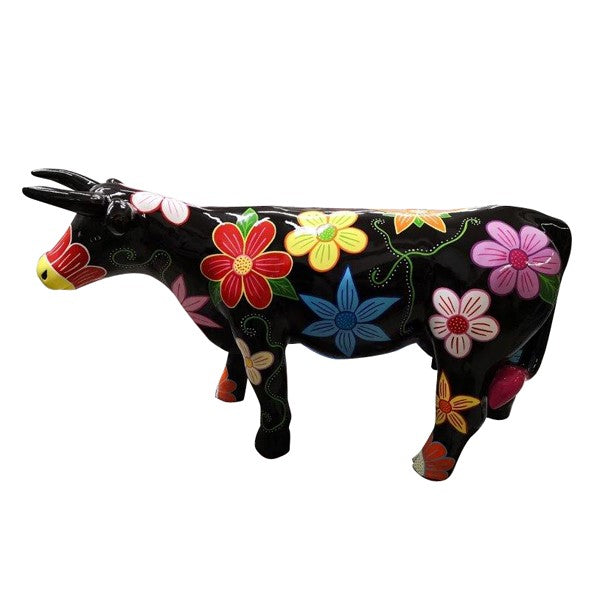 Kuhtag — Animaux en résine Suisse - Vache fleurs