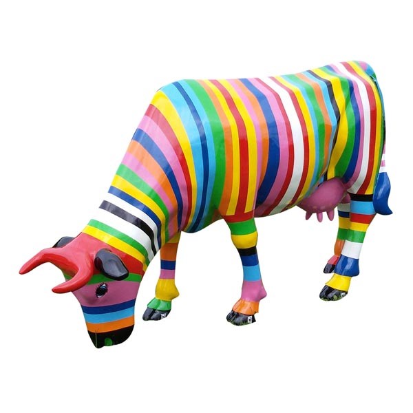 Kuhtag — Animaux en résine Suisse - vache rayées