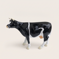 Vache en résine Kuhtag — Fribourgeoise noir-blanc H15 cm — photo studio