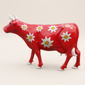 Vache en résine Kuhtag — Edelweiss — photo studio