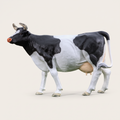 Vache en résine Kuhtag — Fribourgeoise — photo studio