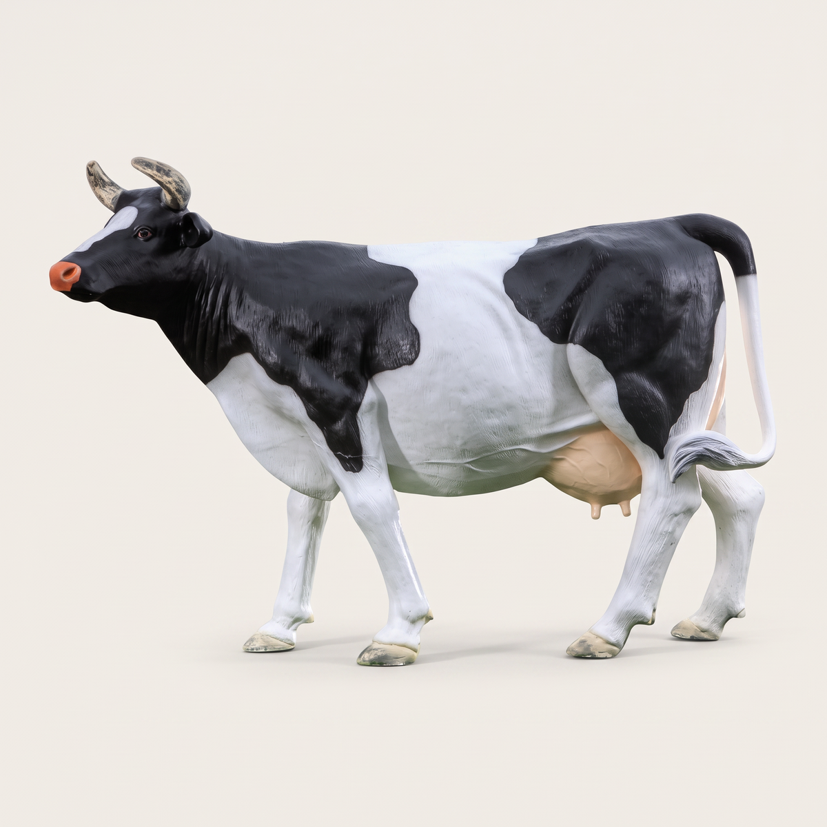Vache en résine Kuhtag — Fribourgeoise — photo studio